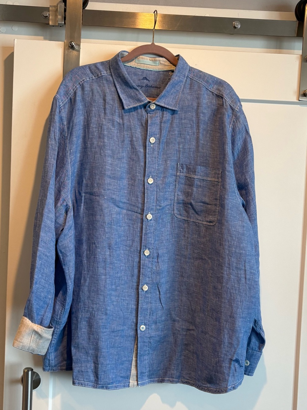 TOMMY BAHAMA L/S Paradise Breezer in Victoria Blue size XXL NWT